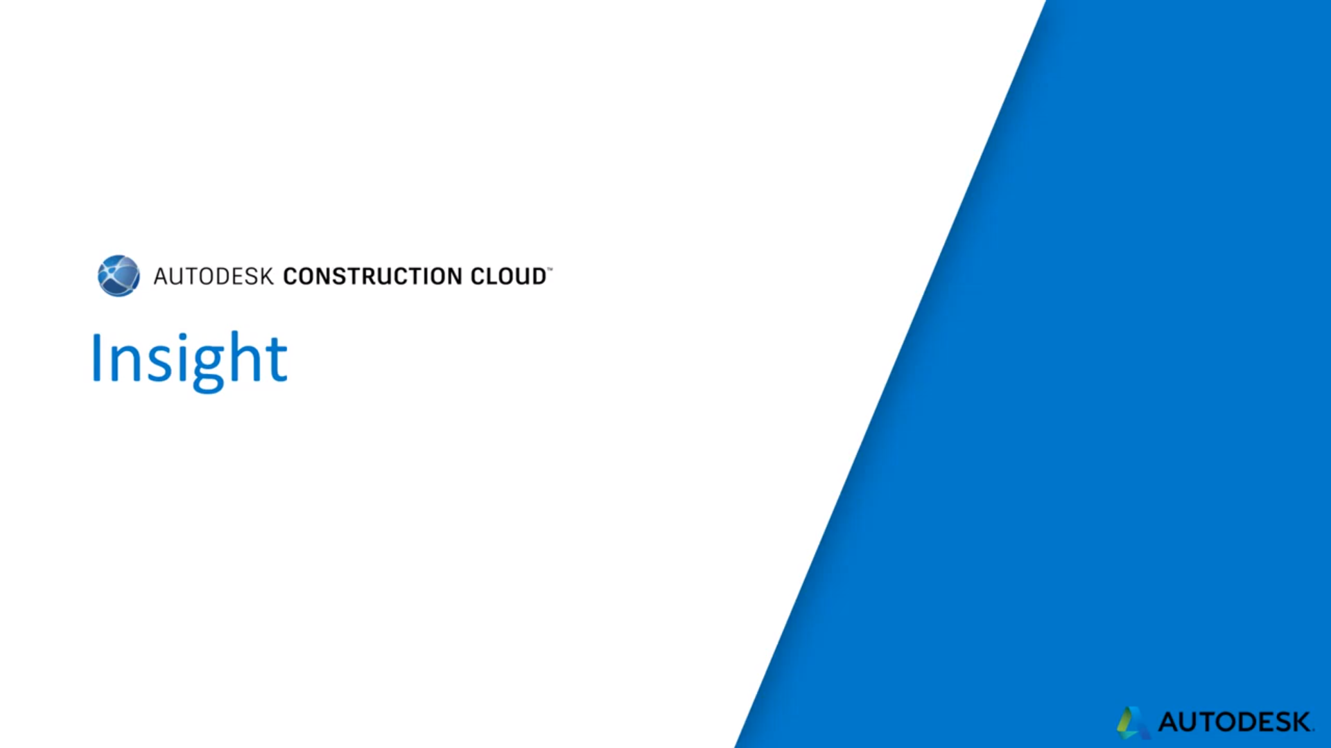 【Autodesk Construction Cloud】其他功能 (五) Insight